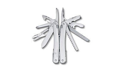 Swiss Tool Spirit MX, silber, in Nylon Etui