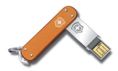 Slim Alox gerippt 64GB USB Stick