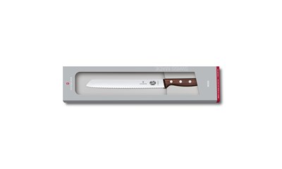 Rosewood Brotmesser, Wellenschliff, 21cm, Geschenkverpackung
