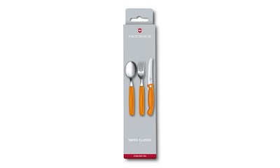 Besteck-Set, 3-teilig, orange