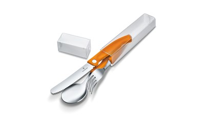 Besteck-Set, 3-teilig, orange