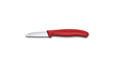 Swiss Classic Gemüsemesser, gerader Schnitt, 6cm, rot