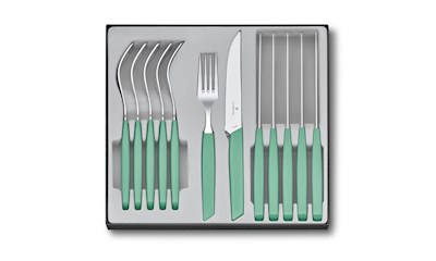 Swiss Modern Besteck-Set (Steakmesser), 12-teilig, mint