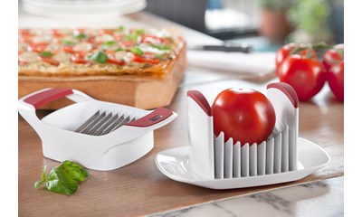 Tomatenschneider, weiss-rot