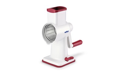 Classic Trommelreibe, weiss-rot