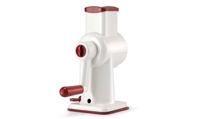 Classic Trommelreibe, weiss-rot