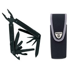 SwissTool brüniert, in Nylonetui