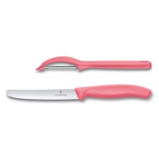 Swiss Classic Set 2pcs Tomatenmesser / Universalschäler, hellrot