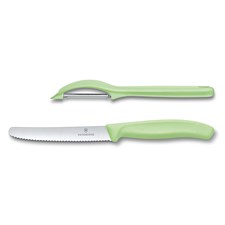 Swiss Classic Set 2pcs Tomatenmesser / Universalschäler, hellgrün