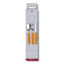 Besteck-Set, 3-teilig, orange