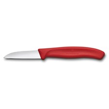 Swiss Classic Gemüsemesser, gerader Schnitt, 6cm, rot