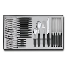 Swiss Modern Besteck-Set (Steakmesser), 24-teilig, schwarz