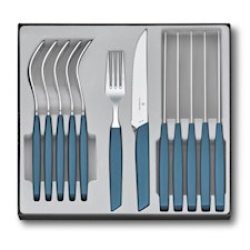 Swiss Modern Besteck-Set (Steakmesser), 12-teilig, cornflower